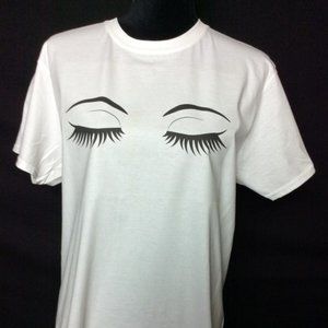 Sexy Eyelash Graphic Tee T Shirt